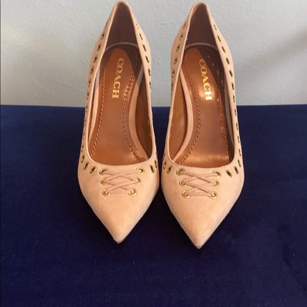 Never worn blush Coach pumps - 36